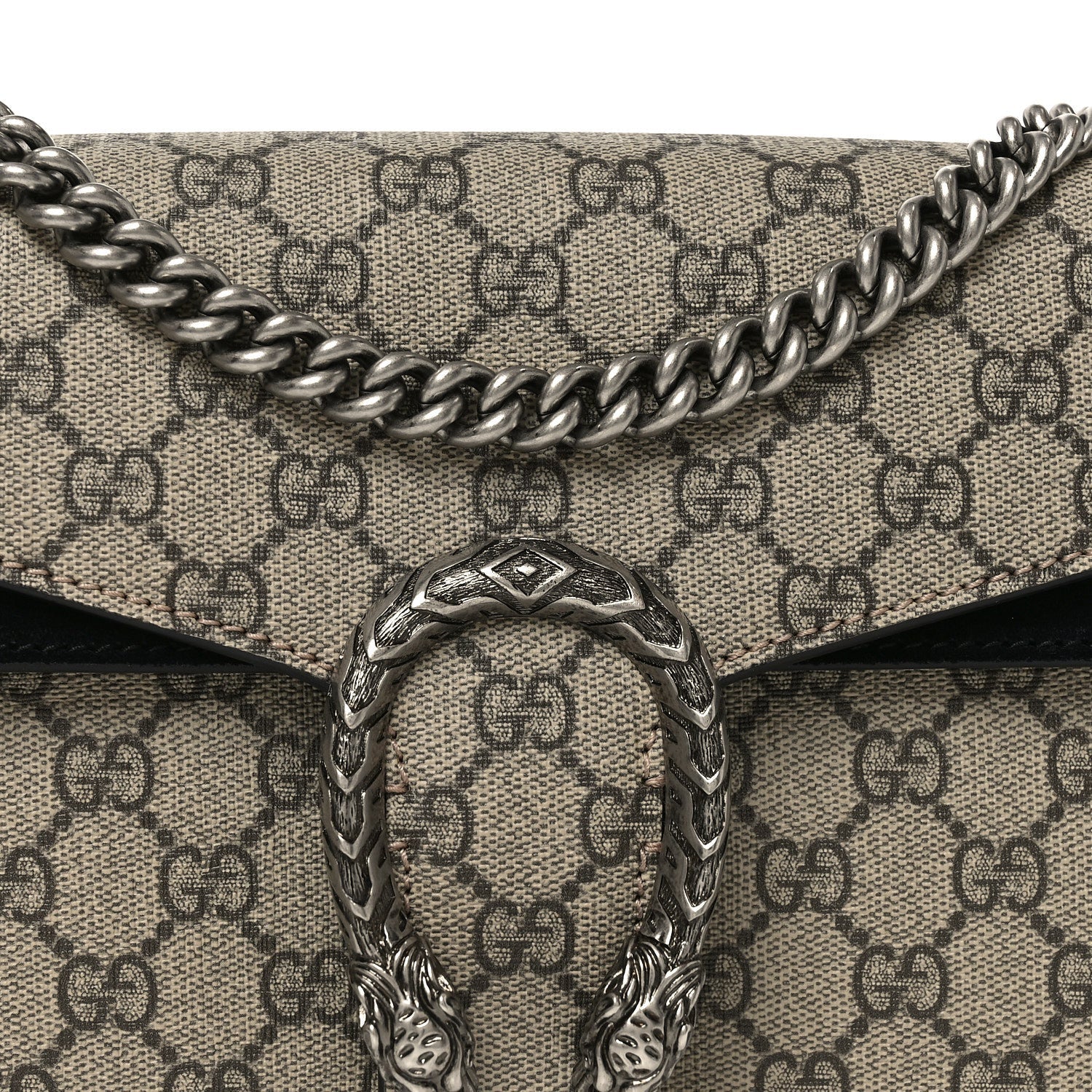 GG Supreme Monogram Small Dionysus Shoulder Bag Black