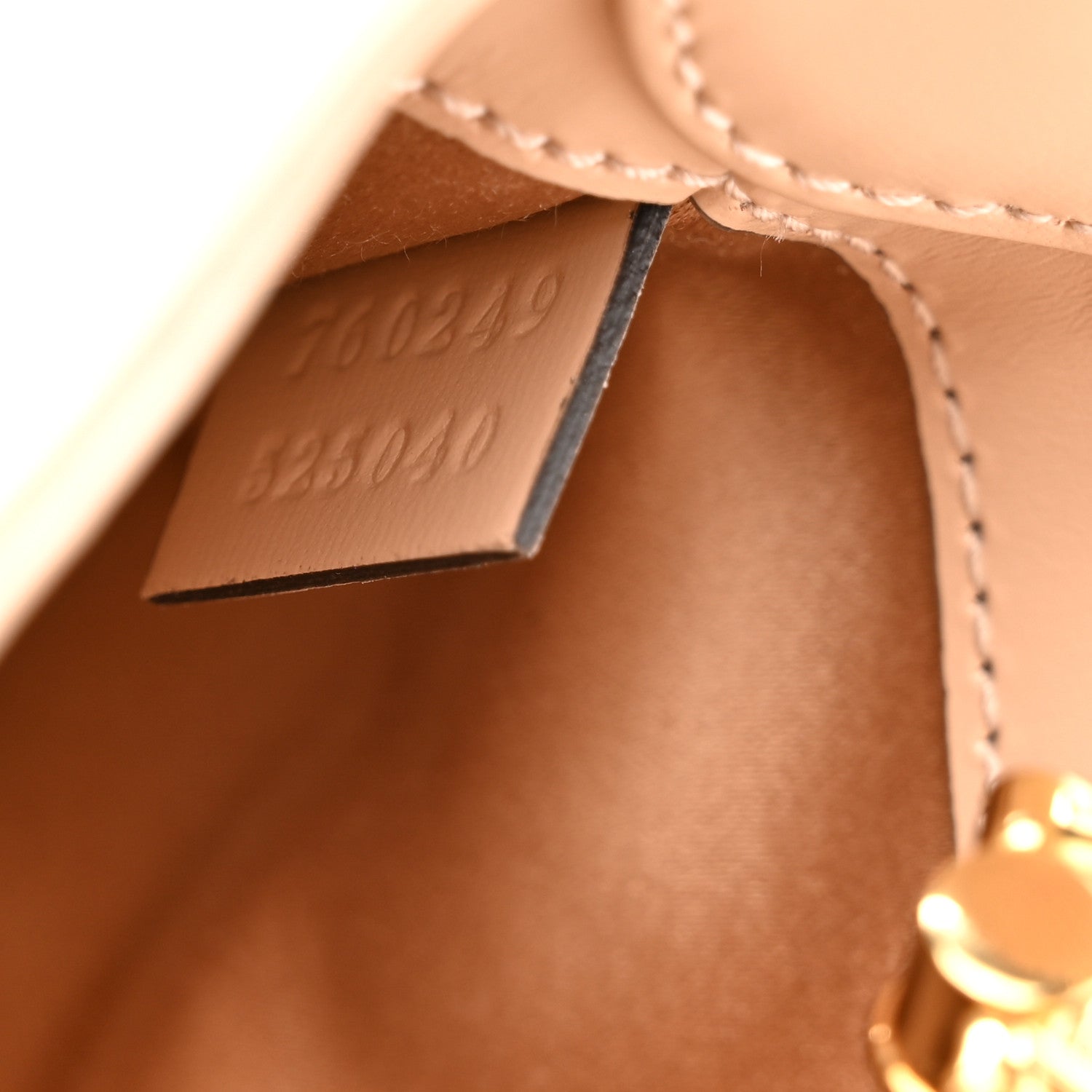 Boarded Dyana Lux Calfskin Nano Jackie 1961 Hobo Beige