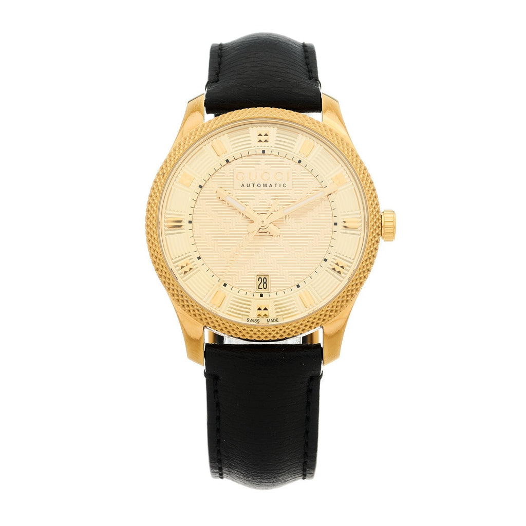 Stainless Steel Calfskin 40mm G-Timeless Eryx Automatic Watch Gold