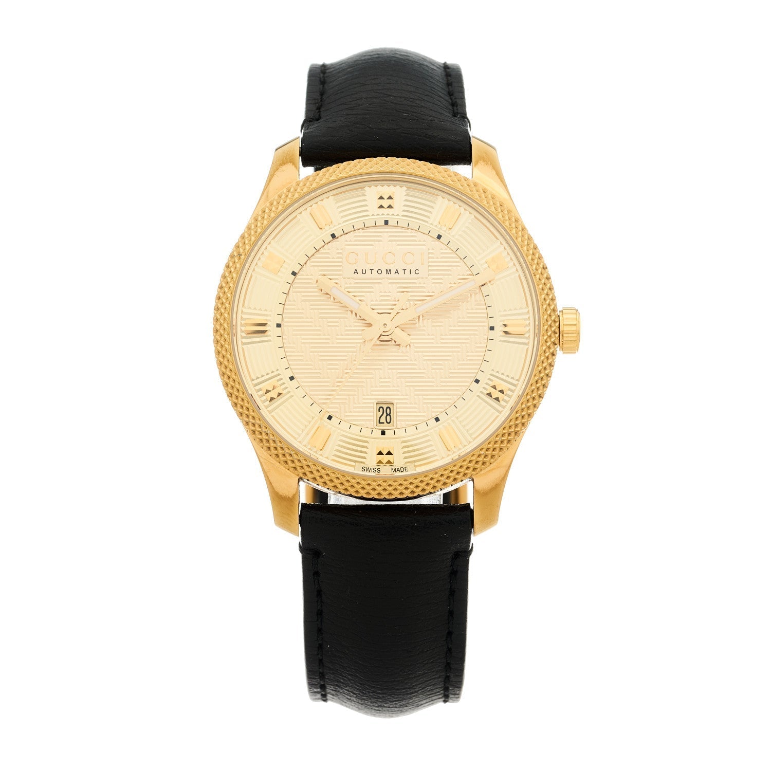 Stainless Steel Calfskin 40mm G-Timeless Eryx Automatic Watch Gold