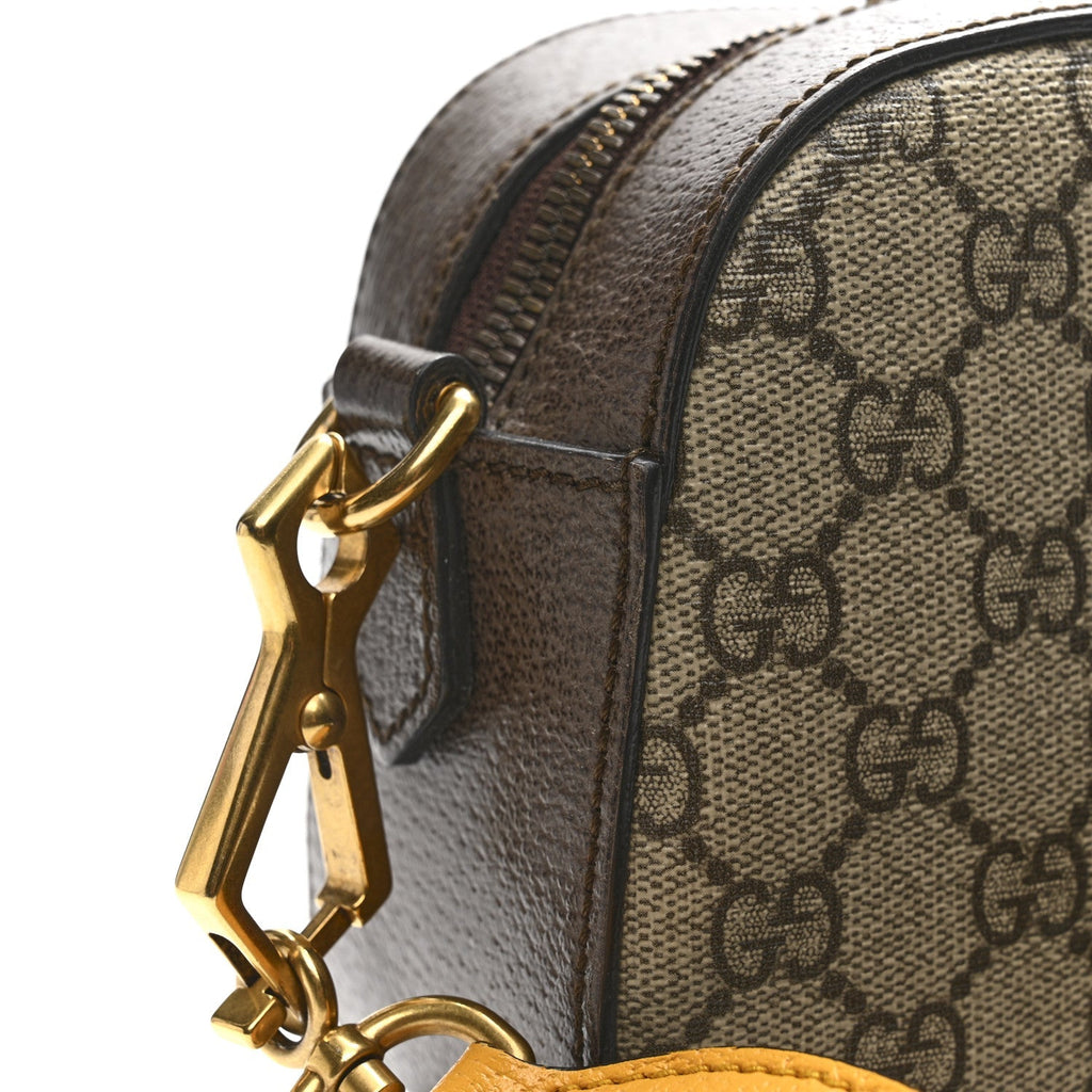 GG Supreme Monogram Web Neo Vintage Shoulder Bag Beige New Acero Crop