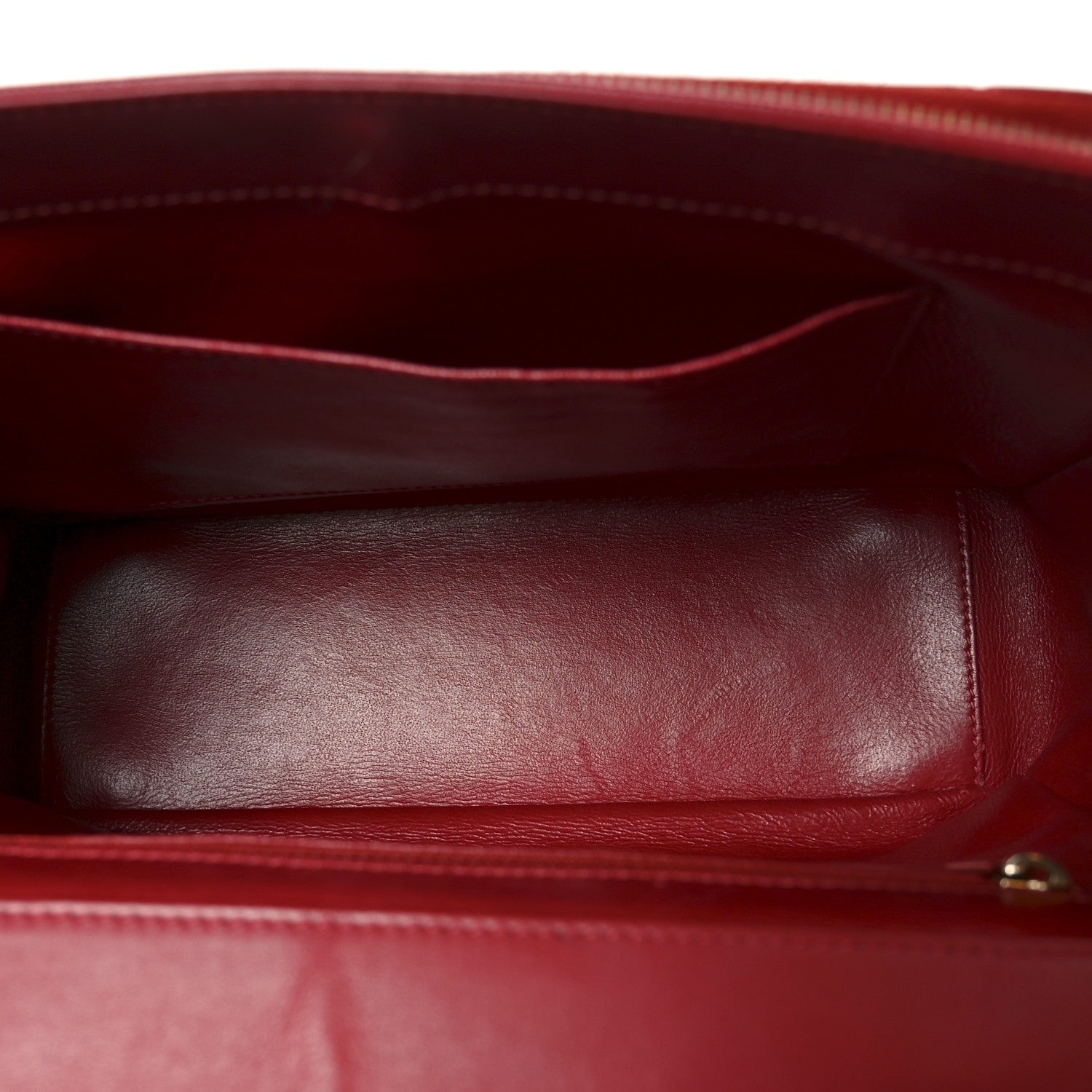 Caviar Quilted Large Business Affinity Flap Red