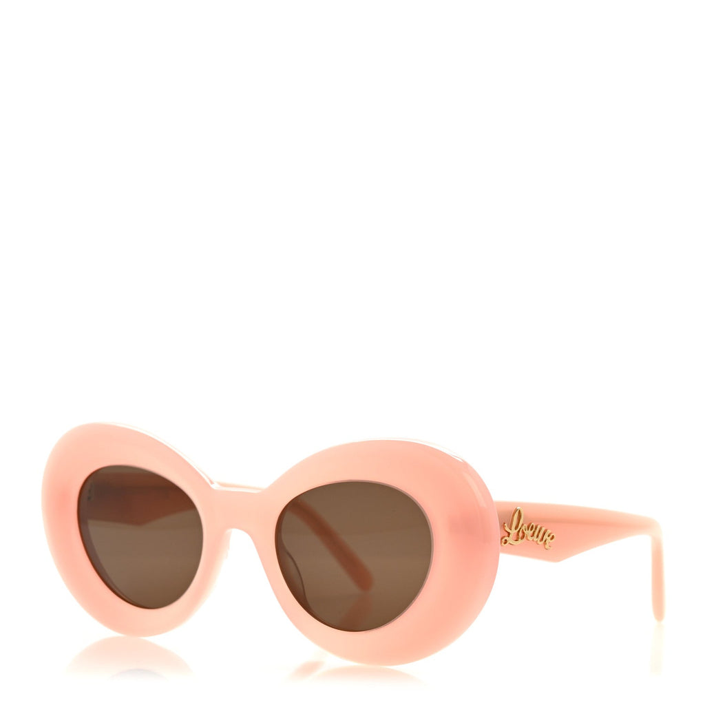 Acetate Curvy Round Sunglasses LW40112I Pink