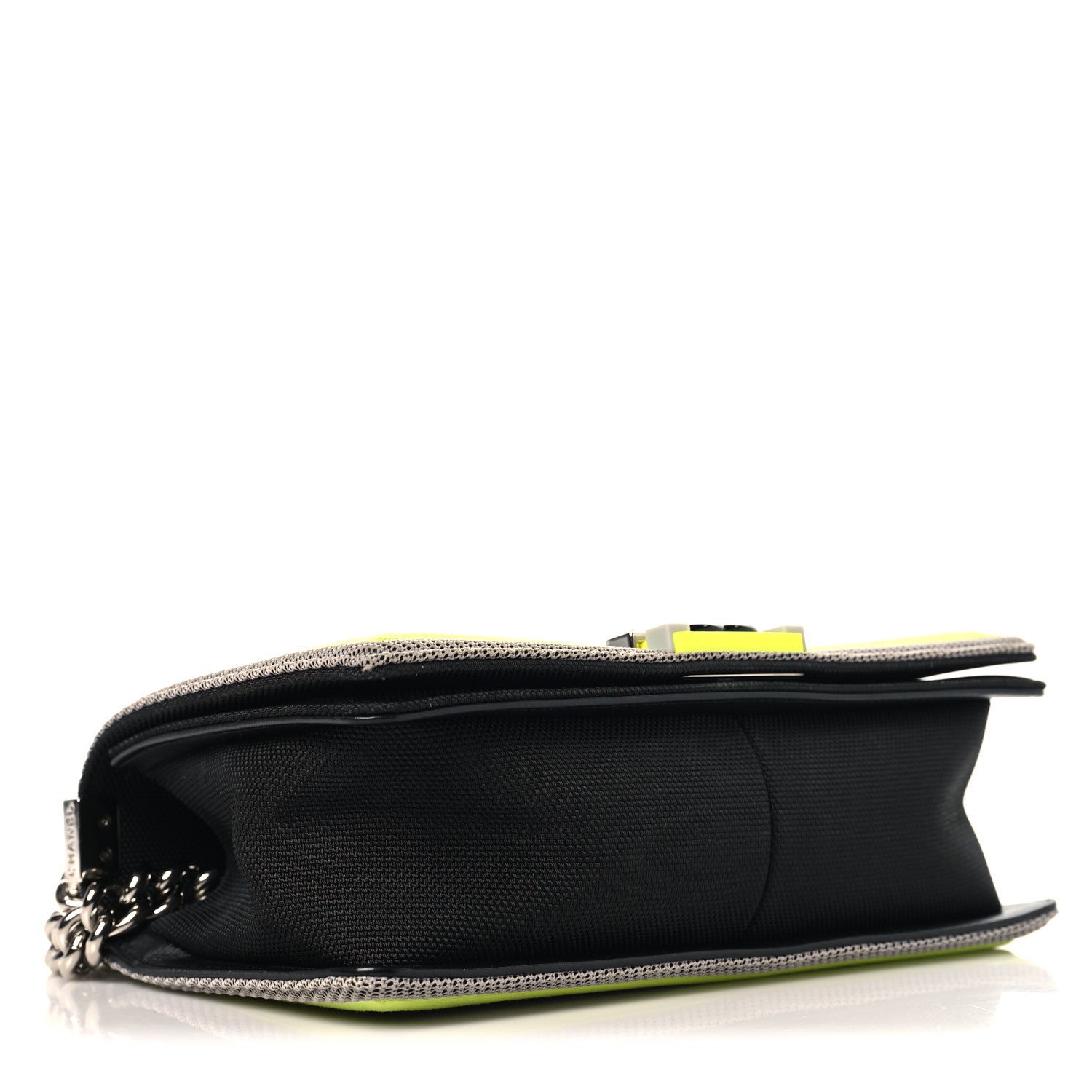 Canvas Quilted Medium Fluo Boy Flap Black Grey Yellow