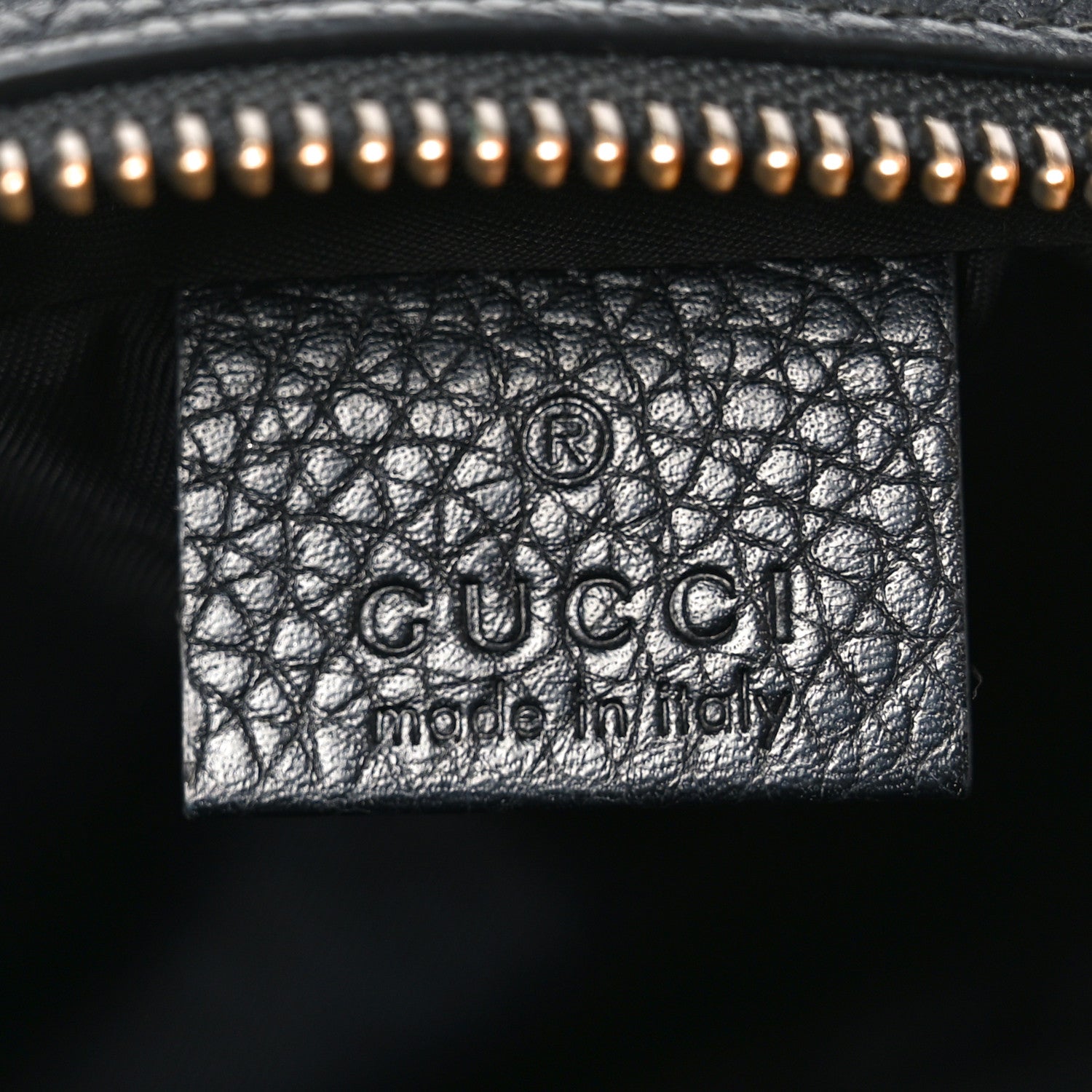 Pebbled Calfskin Small Soho Disco Bag Black