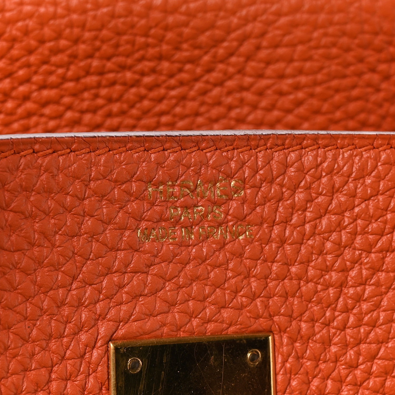 Togo Birkin 35 Orange