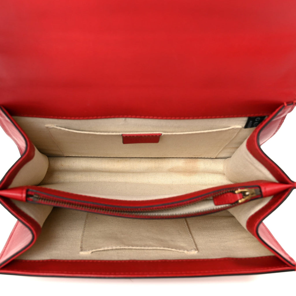 Calfskin Bamboo Web Medium Dionysus Top Handle Bag Red White Blue