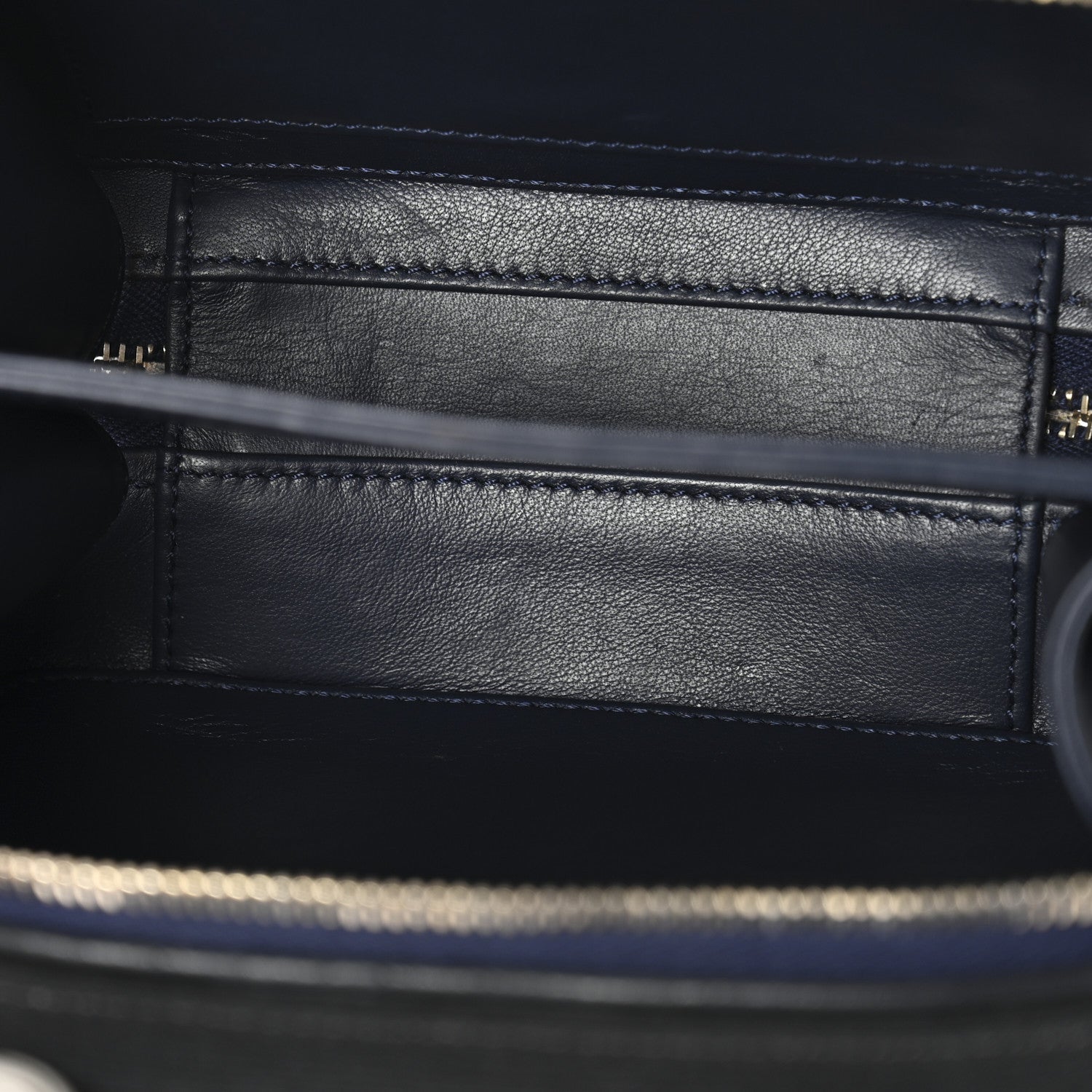 Jersey Quilted Small CC Filigree Vanity Case Blue Black Grey
