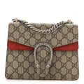 GG Supreme Monogram Mini Dionysus Shoulder Bag Hibiscus Red