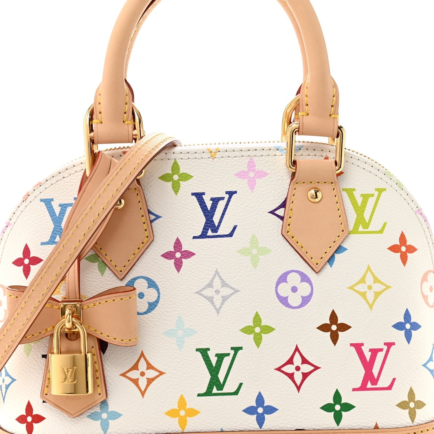 LV x TM Monogram Multicolor Alma BB White