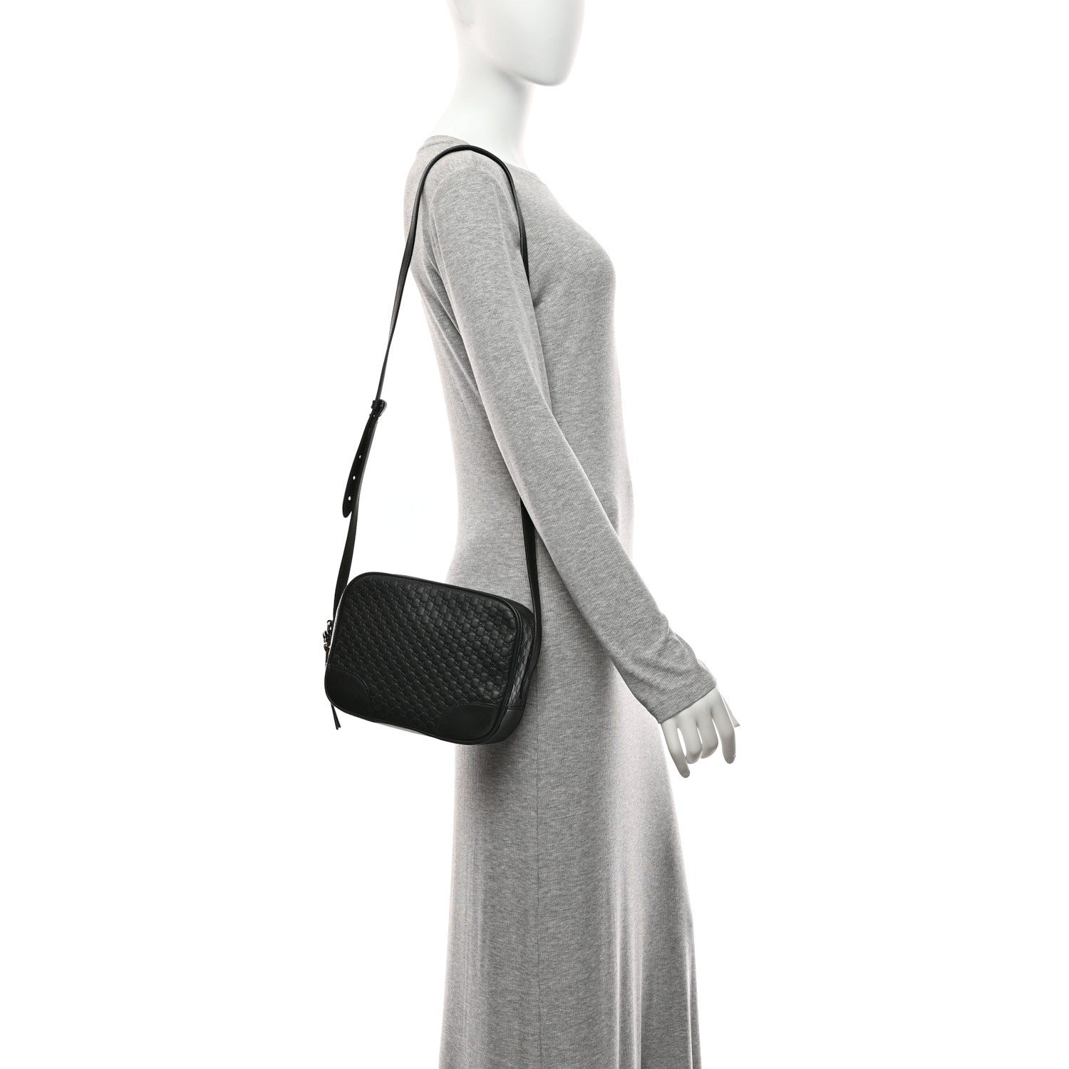 Microguccissima Mini Bree Messenger Bag Black