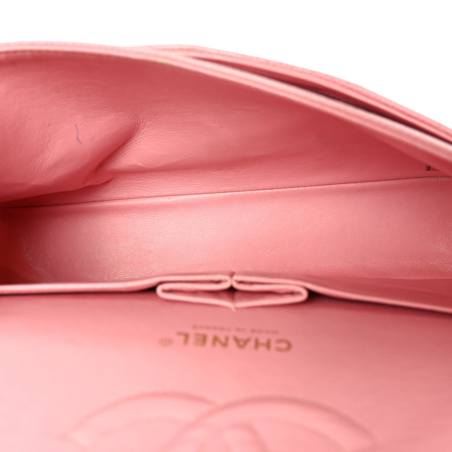Caviar Quilted Medium Double Flap Pink