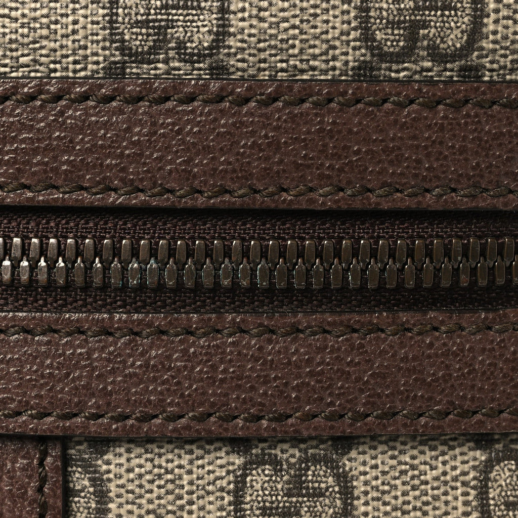 GG Supreme Monogram Web Small Ophidia Messenger Bag Brown