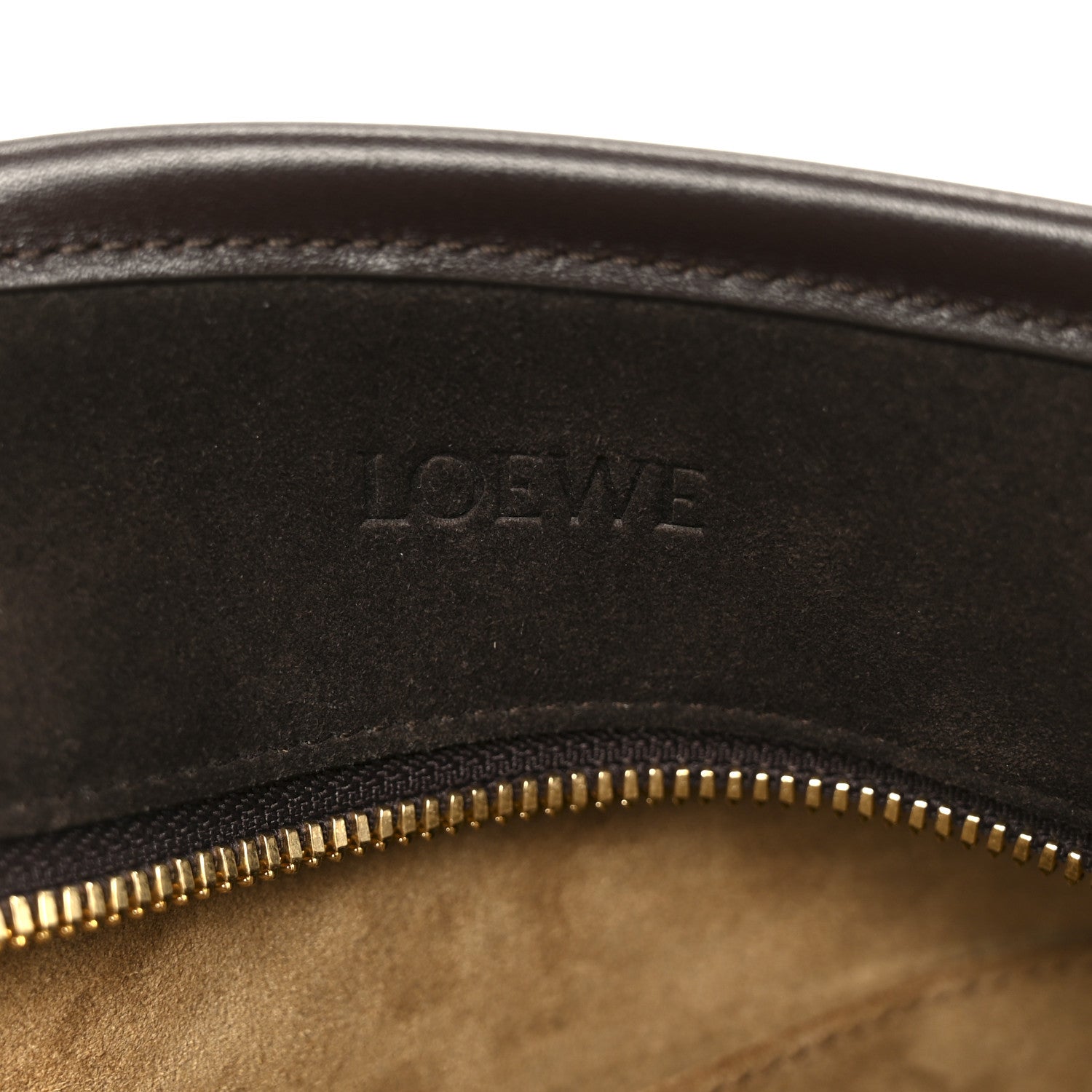 Suede Calfskin Large Amazona 180 Dark Chestnut