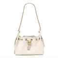 Caviar Quilted Mini Chanel 25 Handbag White