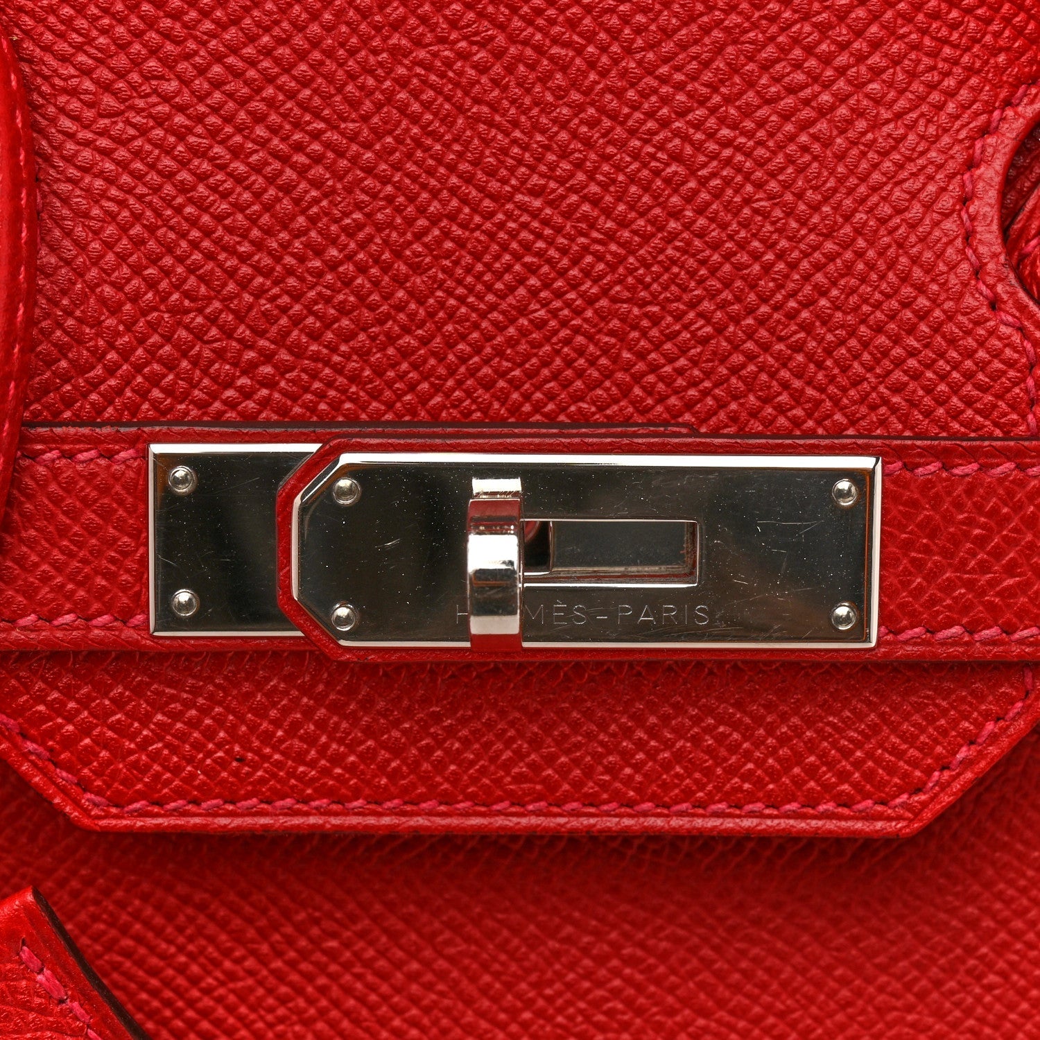 Epsom Birkin 30 Rouge Casaque