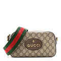 GG Supreme Monogram Web Neo Vintage Shoulder Bag Beige New Acero Crop