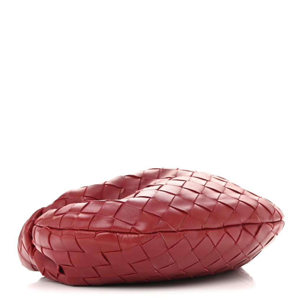 Nappa Intrecciato Mini Jodie Dark Red