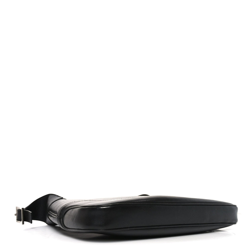 Calfskin Small Jackie O Hobo Black