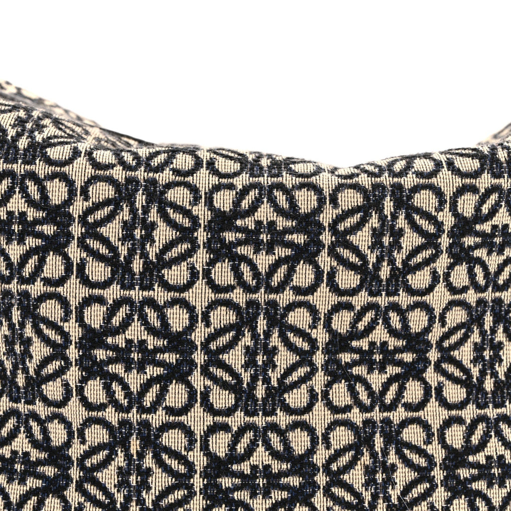 Jacquard Anagram Calfskin Small Cubi Bag Navy Black