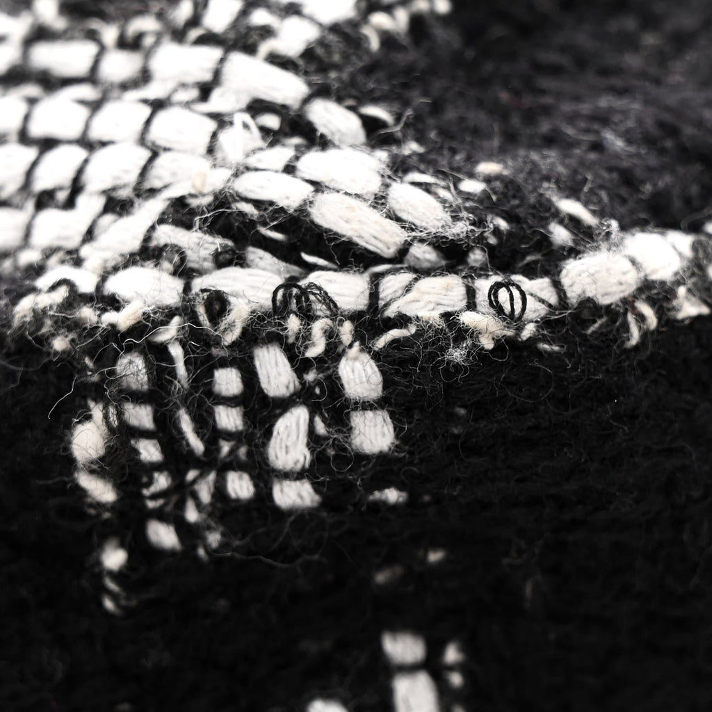 Tweed Quilted Maxi Chanel 19 Flap Black White