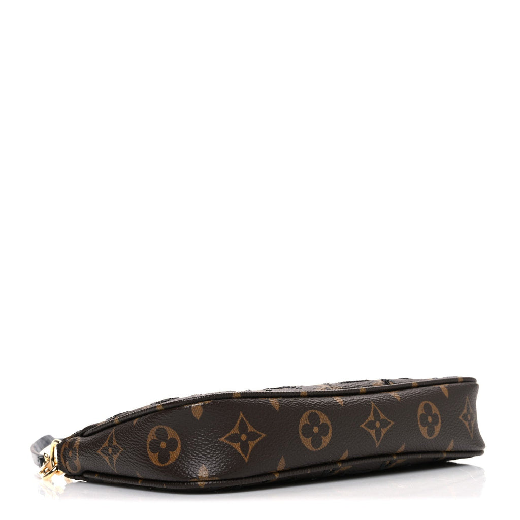 Monogram Sequins Pochette Accessories Black