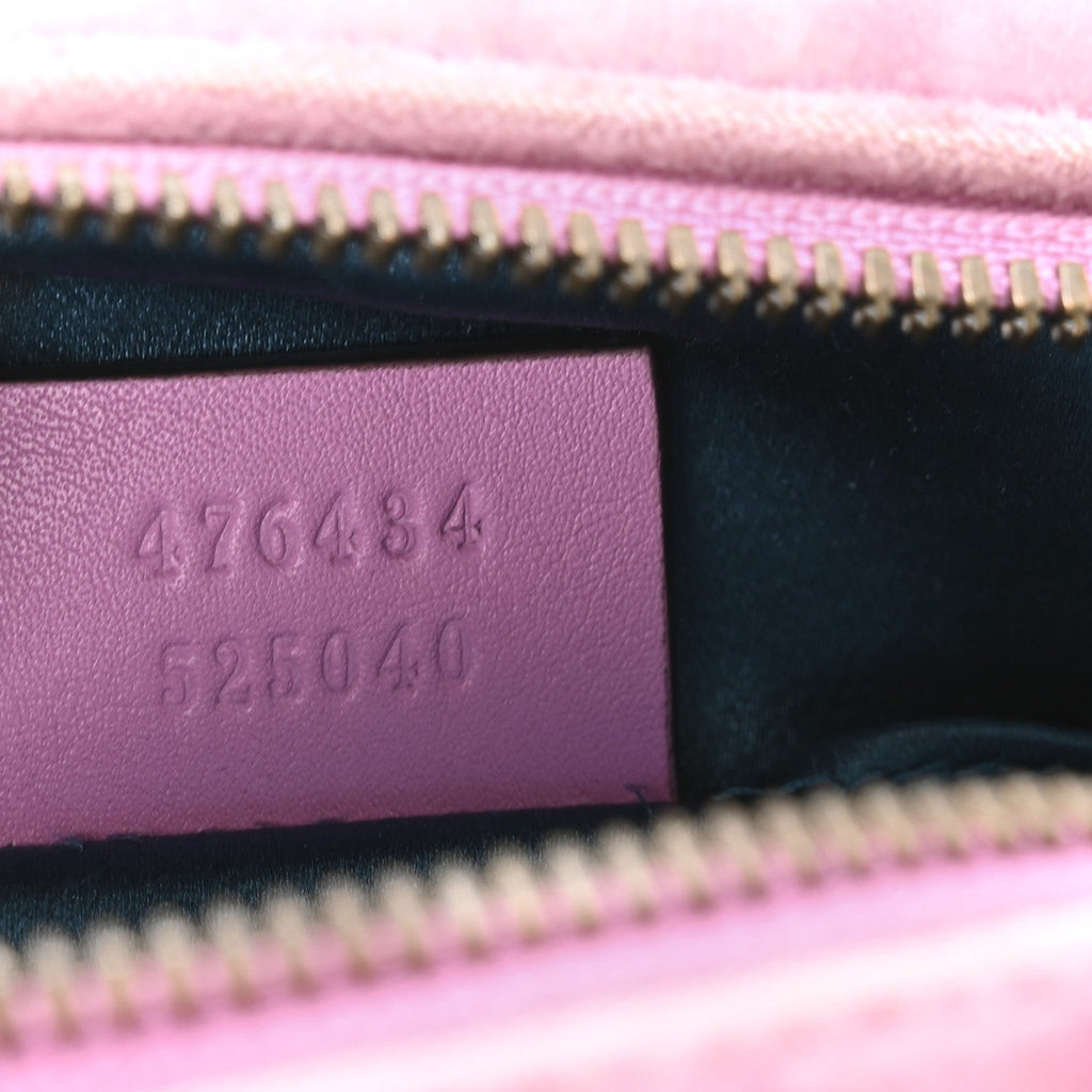 Velvet Matelasse Marquise Crystals GG Marmont Belt Bag 85 34 Malva