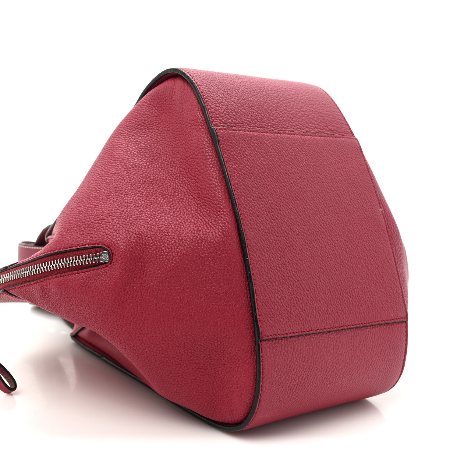 Grained Calfskin Small Hammock Shoulder Bag Raspberry