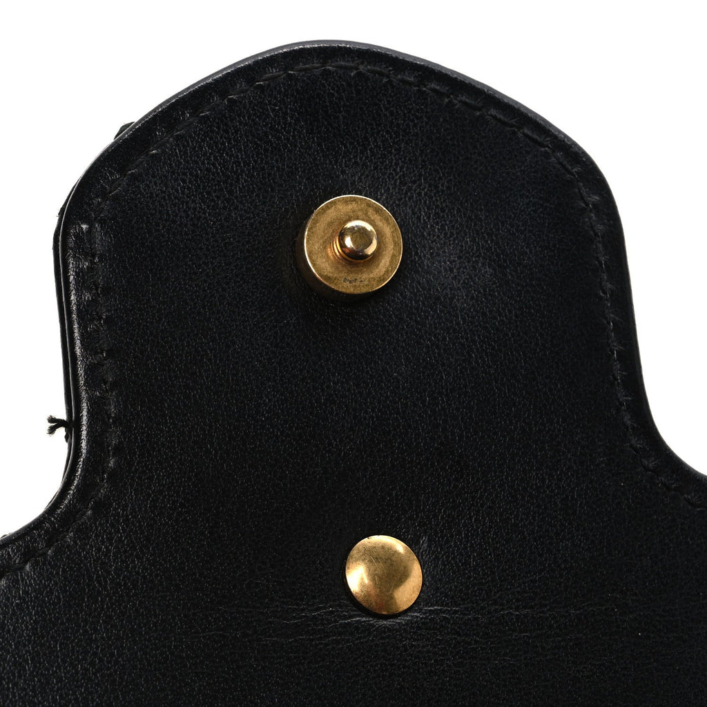 Calfskin Matelasse GG Marmont Chain Wallet Black