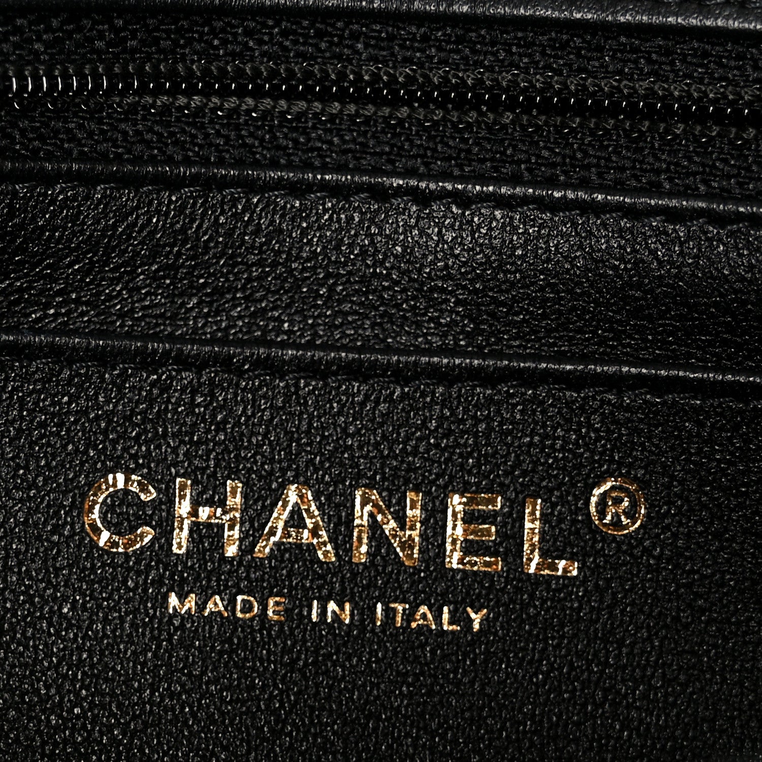 Lambskin Quilted Mini Rectangular Flap Black