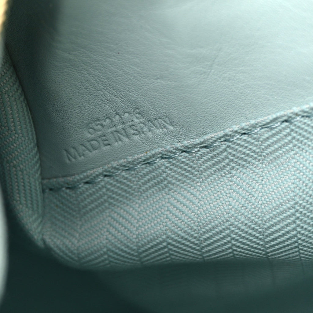 Grained Calfskin Small Puzzle Bag Aquamarine