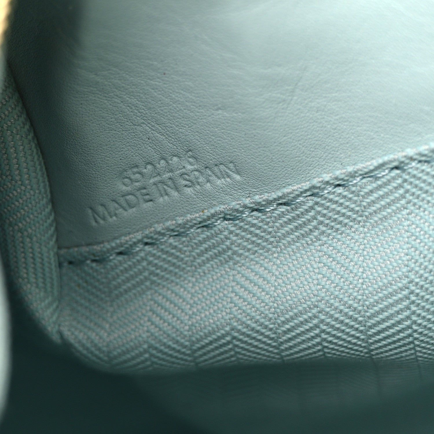 Grained Calfskin Small Puzzle Bag Aquamarine