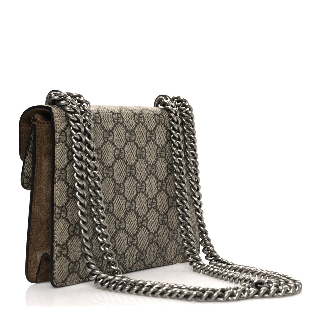 GG Supreme Monogram Mini Dionysus Shoulder Bag Taupe