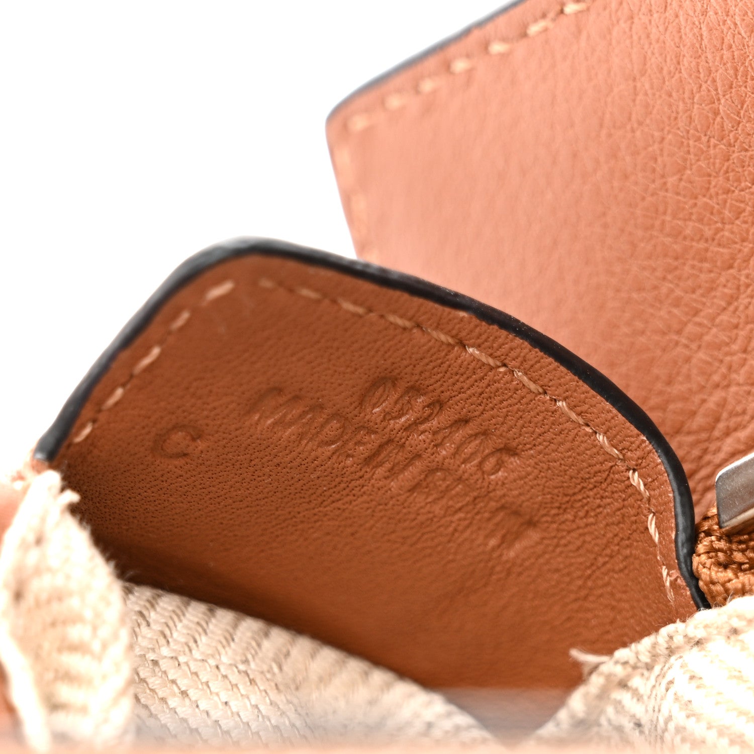 Calfskin Small Puzzle Edge Bag Tan