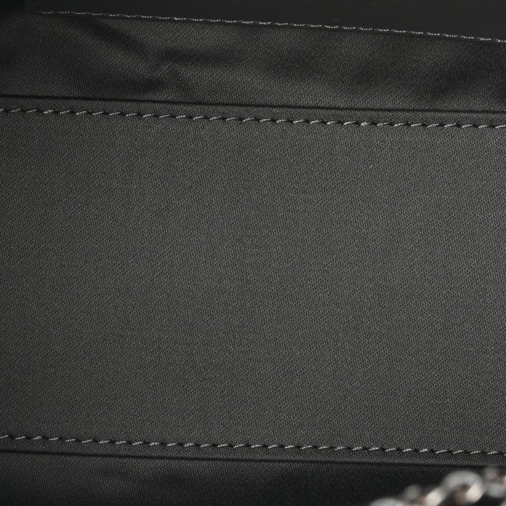 Metallic Caviar Quilted Mini Chanel 25 Handbag Anthracite