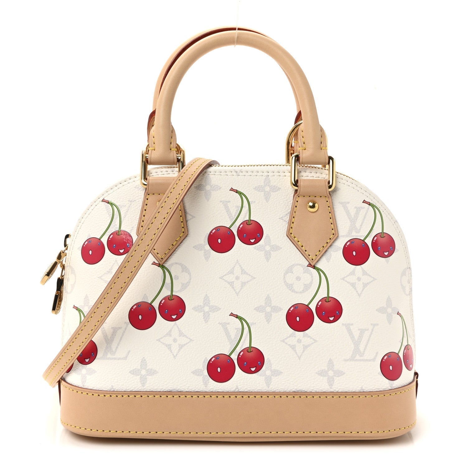 LV X TM Monogram Cerises Alma BB White