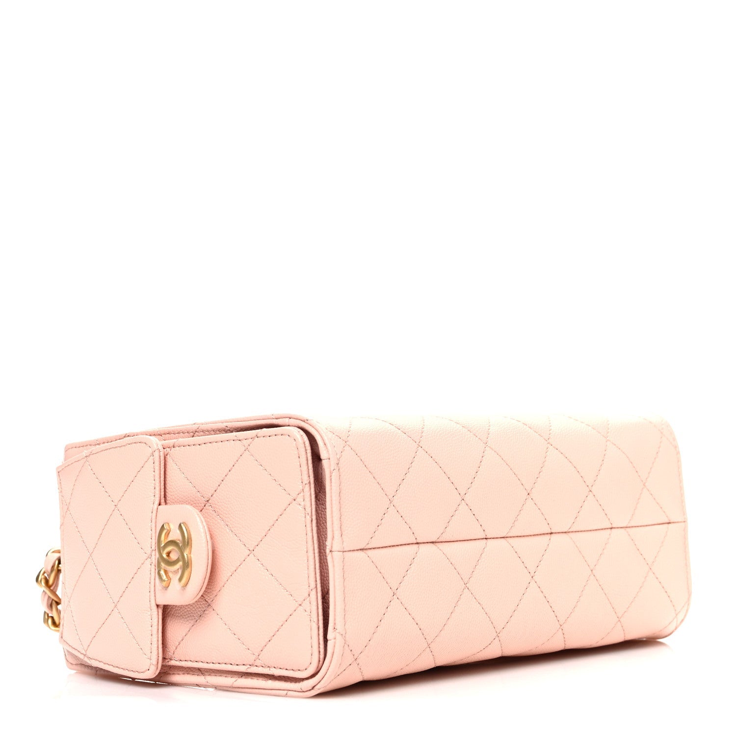 Caviar Quilted Mini Chanel 25 Handbag Light Pink