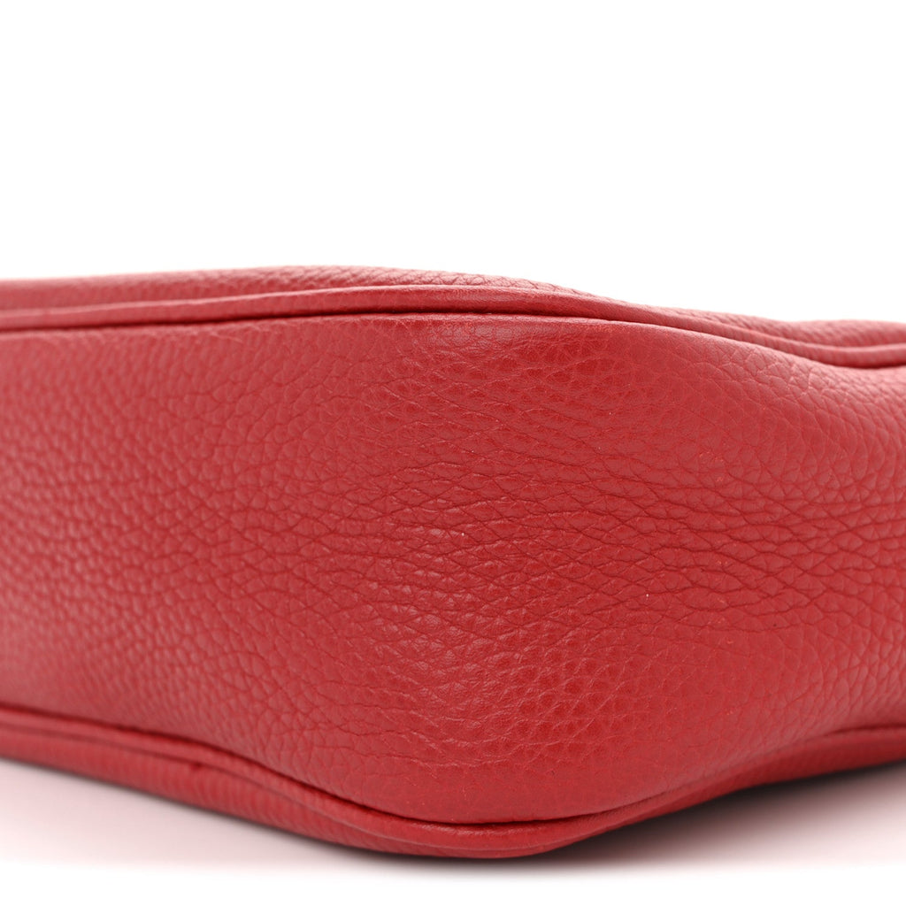Pebbled Calfskin Small Soho Disco Bag Tabasco Red