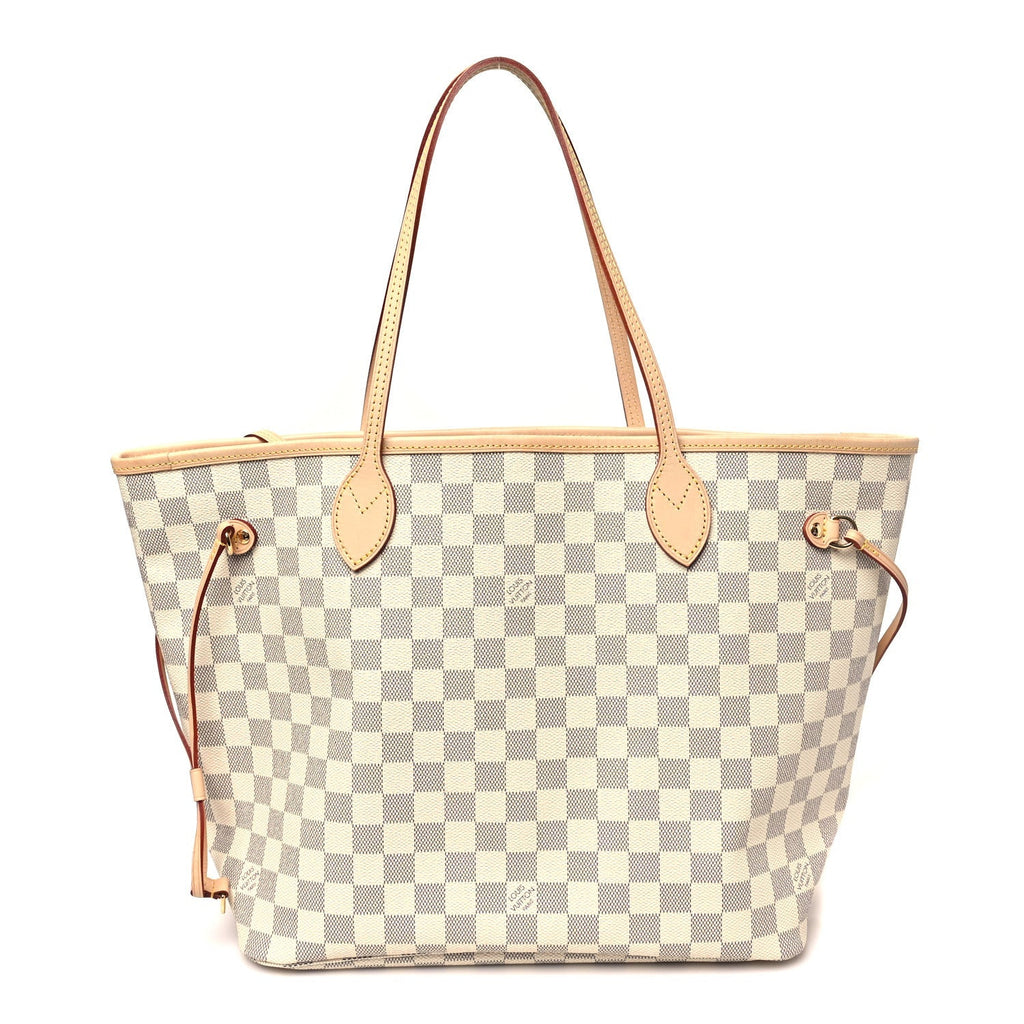 Damier Azur Neo Neverfull MM Rose Ballerine