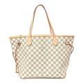 Damier Azur Neo Neverfull MM Rose Ballerine