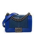 Galuchat Stingray Small Boy Flap Blue