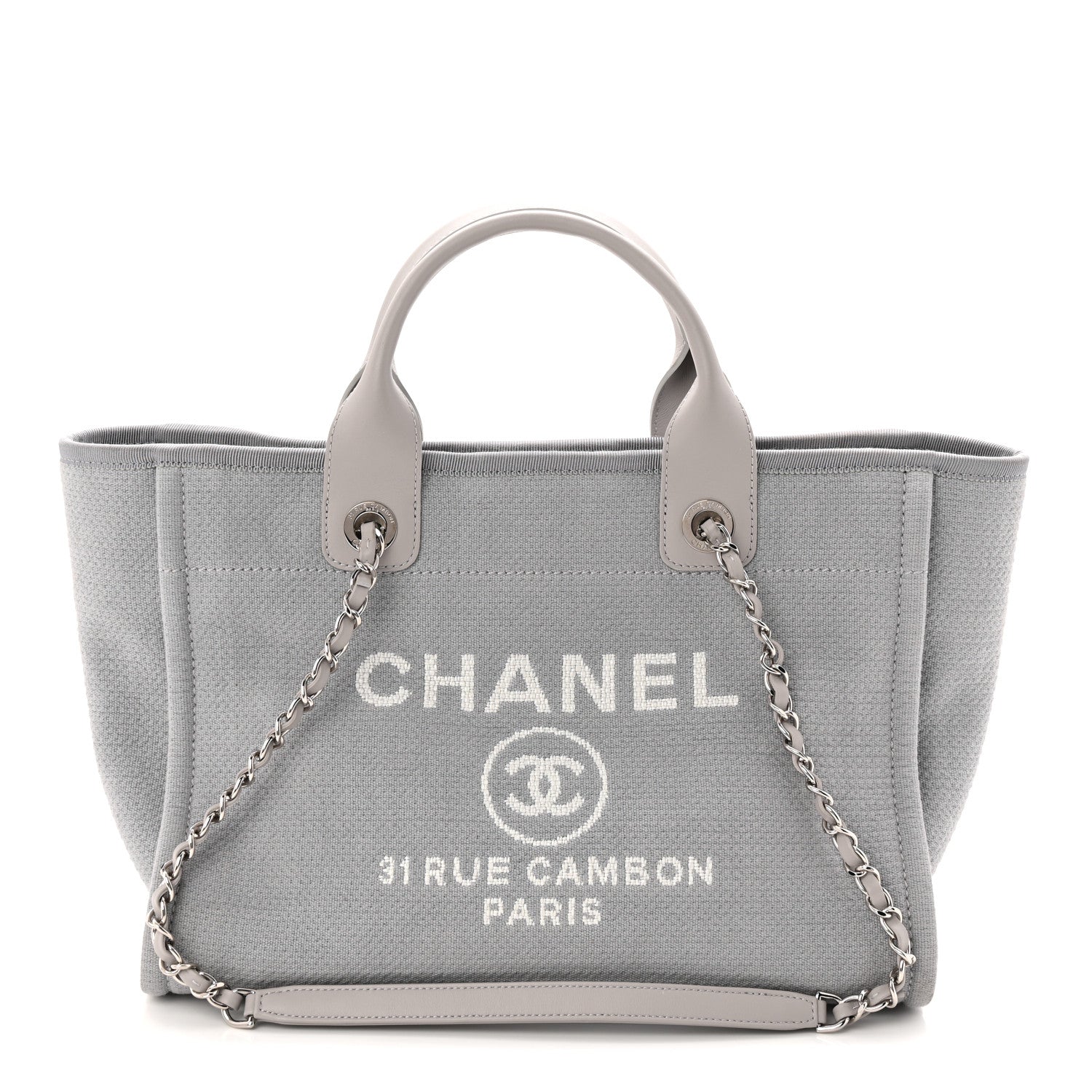 Mixed Fibers Small Deauville Tote Grey