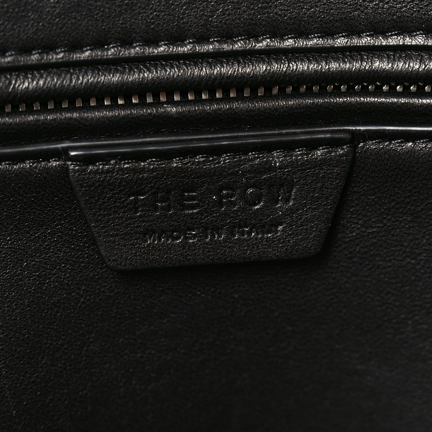 Matte Grained Calfskin India 15.75 Black