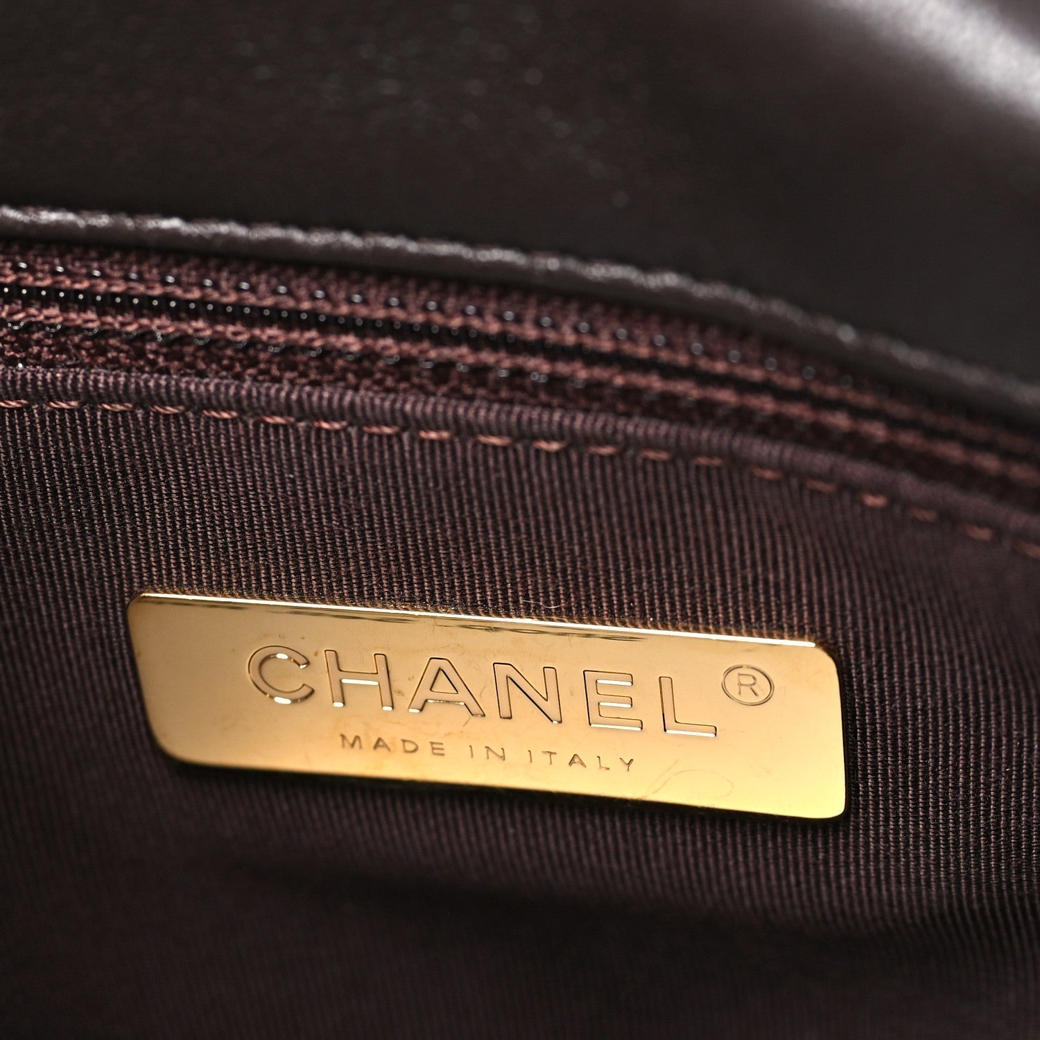Lambskin Quilted Medium Chanel 19 Flap Dark Brown