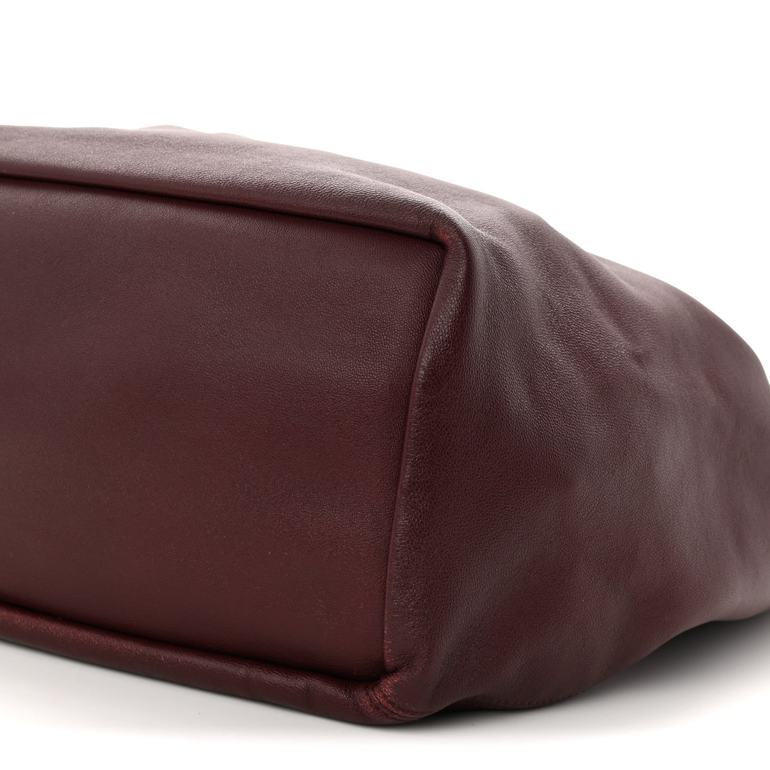 Buttery Nappa Lambskin Medium Squeeze Bag Dark Burgundy