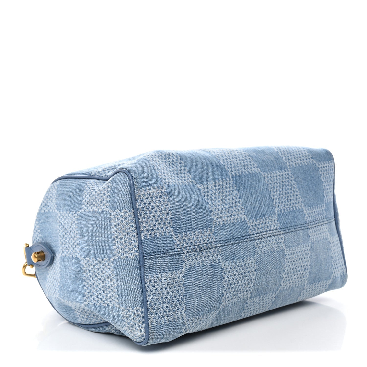 Damier Denim 3D Speedy Bandouliere 30 Denim Blue