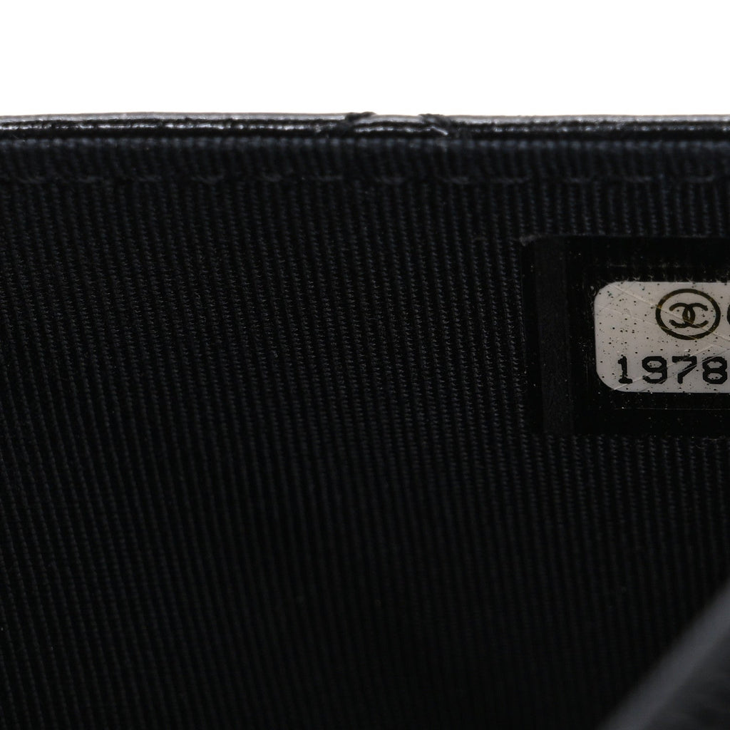Glazed Aged Calfskin Reissue Wallet On Chain WOC So Black