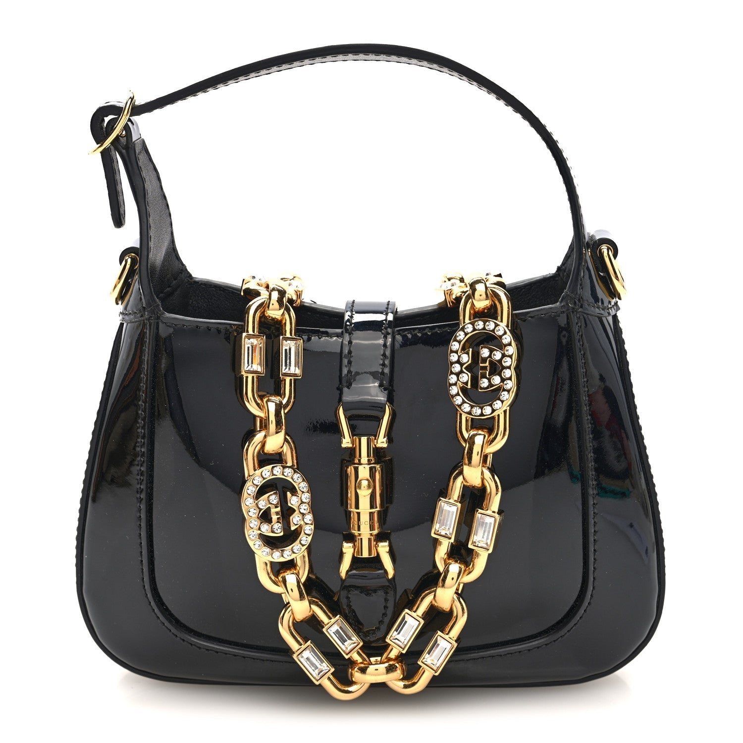 Patent Mini Jackie 1961 Crystal Hobo Black