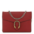 Calfskin Mini Dionysus Chain Wallet Hibiscus Red