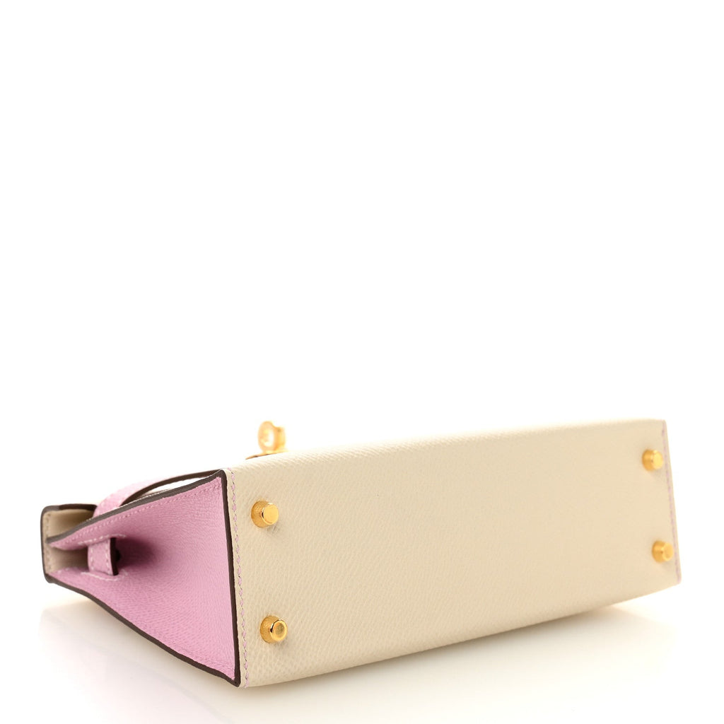 Epsom Horseshoe Mini Kelly Sellier 20 Craie Mauve Sylvestre